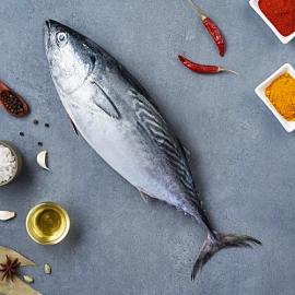 fresho! Tuna Fish Steak/Slice, 450 g (6-8 pcs)